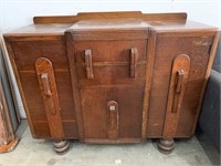 Antique Art Deco Ladies Vanity Cabinet