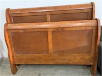 Solid Wood Beautiful Sleigh Bed - Full/Queen