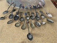 Huge Collection Silver Souvenir Spoons
