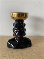 Vintage Black Americana African Lady Head Vase