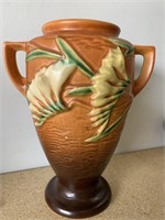Roseville Art Pottery Tangerine Freesia Vase