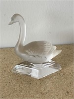 Goebel Crystal Swan Figurine