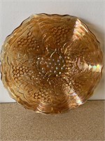 Imperial Carnival Glass Ruffled Bowl