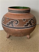 Large Navajo Art Pottery Bowl Vessel