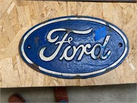 Cast Iron Ford Sign