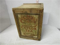 VERY RARE-EARLY 1900s CEYLON TEA BOX