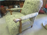 VINTAGE NEWLY UPHOLSTERED ARM CHAIR
