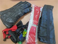 2 PAIR OF MENS LEATHER GLOVES ETC