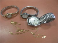 COLLECTION OF MENS & LADIES WATCHES ETC.