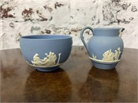 Wedgwood Jasperware Pitcher & Bowl