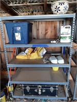 69Hx49WX25D INDUSTRIAL SHELF WITH CONTENTS