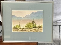 Jerry Becker Original Watercolor "Desert Bloom"