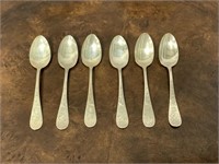 Sterling Silver Etched Spoon Set