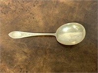 Antique Sterling Silver Serving Spoon