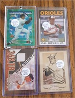 Collectible Cal Ripken Baseball Cards (4)