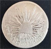 1825 Republica Mexicana Silver 2 Reales