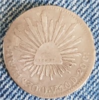 1830 Republica Mexicana Silver 2 Reales