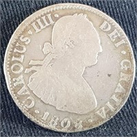 1808 Charles IV Silver 2 Reales - Bolivia