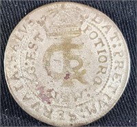 1664 Ztotowka Koronna Silver Coin