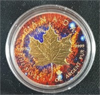 2017 Canada Silver Maple 1 oz w/Painted Reverse