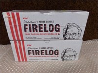 2 KFC scented fire logs