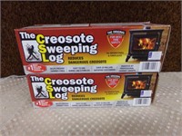 2 Creosote sweeping fire loge