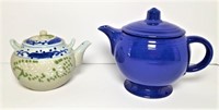 Blue Fiestaware Tea Pot