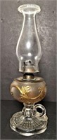 Antique Glass Oil Finger Lamp