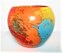 Crate and Barrel Art Glass Bowl