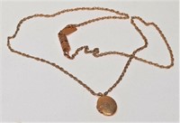 Vintage 1928 Rope Chain with Locket