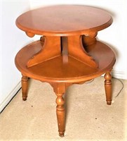 Two Tier Maple Table