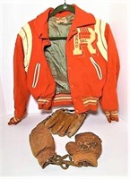 Vintage Kids Sports Gloves and Jacket