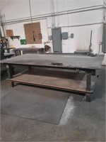 5' x 10' metal work table