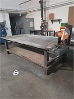 5' x 10' metal work table