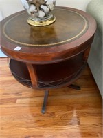 Leather Top Table