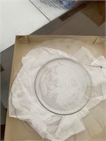 Etched Glass Platter