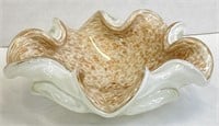 Organic Form Mid-Century Murano Glass Bowl