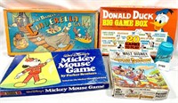 Vintage Disney Games Lot Mickey Mouse Donald Duck