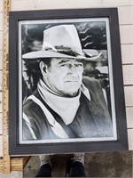 John Wayne Picture in Frame