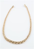 Tiffany & Co. 14k woven necklace.