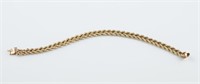 14k Double rope chain bracelet.