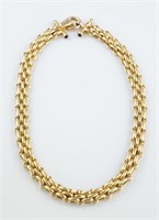 14k Link necklace.