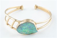 14k Opal cuff bracelet