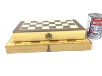 Jeux d'échec portatif en bois