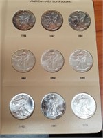Dansco Album Silver Eagles 26 Coins (see photos)