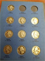 Partial Blue Book #1 Washington Quarters (35 coins