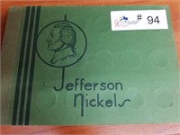 Old Green Book Jefferson Nickels incl. War Nickels