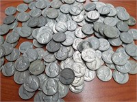 166 Older Jefferson Nickels incl. 9 War Nickels