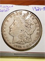 1921-S   Morgan Silver Dollar