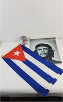 Illustation de Che Guevara et drapeau Cuba